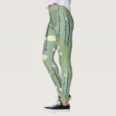 Serene Bamboebloesem Aziatisch (5) Leggings (Links)
