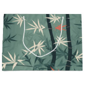 Serene Bamboebloesem Aziatisch (7) Groot Cadeauzakje (Voorkant)