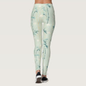 Serene Bamboebloesem Aziatisch (8) Leggings (Achterkant)