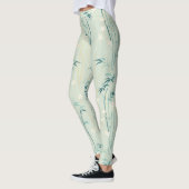 Serene Bamboebloesem Aziatisch (8) Leggings (Links)