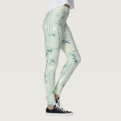 Serene Bamboebloesem Aziatisch (8) Leggings (Rechts)
