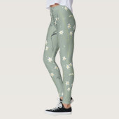 Serene Bamboebloesem Aziatisch (9) Leggings (Links)