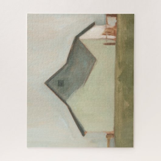 Serene Barn - gebroken wit Legpuzzel (Verticaal)