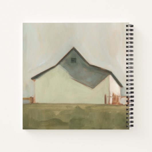 Serene Barn - gebroken wit Notitieboek (Achterkant)