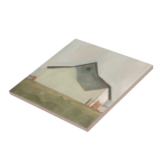 Serene Barn - gebroken wit Tegeltje (Zijkant)