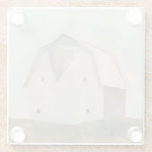 Serene Barn Glazen Onderzetter (Achterkant)