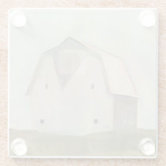 Serene Barn Glazen Onderzetter (Achterkant)