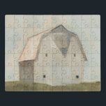 Serene Barn Puzzel<br><div class="desc">Serene Barn II van Emma Scarvey. Eén schuur met zachte,  gedempte kleuren in een veld.</div>