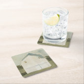 Serene Barn - White Kartonnen Onderzetters (Insitu)