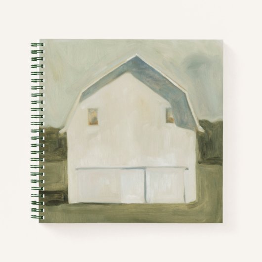 Serene Barn - White Notitieboek (Voorkant)
