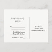 Serene Beach RSVP Briefkaart (Achterkant)