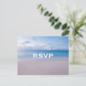 Serene Beach RSVP Briefkaart (Staand voorkant)