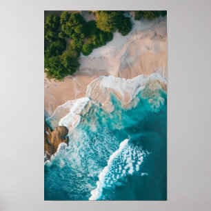 Serene Beach Sunset - Kustlandschap Poster