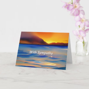 Serene Beach Sunset  sympathikaart Kaart