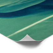 Serene Beauful Lotus Flower en Full Moon Poster (Hoek)