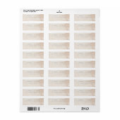 Serene Beige Minimalistische Waterverf Etiket (Full Sheet)