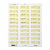 Serene Beige Tarwehalmen Etiket (Full Sheet)