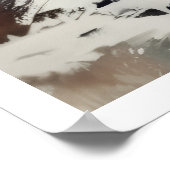 Serene Berg Pagode, winterposter Poster (Hoek)