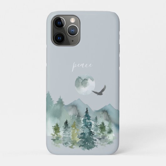 Serene berglandschap Vrede Case-Mate iPhone Case (Achterkant)