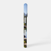 Serene bergmeerlandschap gepersonaliseerde naam iPhone 16 hoesje (Rechterkant)