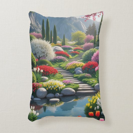 serene bergtuin accent kussen (Voorkant(Verticaal))