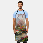 serene bergtuin schort (Gedragen)