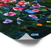 Serene berken boslandschap poster (Hoek)