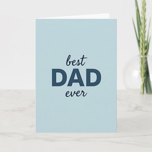 Serene Beste Papa Ooit Kaart (Voorkant)