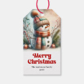 Serene Bewerkbare Cadeautag voor Kinderen Kerstmis Cadeaulabel (Voorkant)