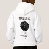 Serene Black Ink Rose (Achterkant)