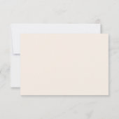 Serene Blau Minimalistische RSVP Kaartje (Achterkant)