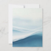 Serene Blau Strand Save The Date (Achterkant)