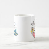 Serene Blauw Inspirerend Boek Koffiemok (Center)