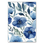 Serene Blauwe Bloemen Huwelijksuitnodigingen Kaart (Achterkant)