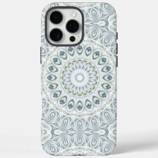 Serene blauwe en groene mandala patroon ontwerp Case-Mate iPhone case (Achterkant)
