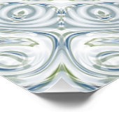 Serene blauwe en groene mandala patroon ontwerp perfect poster (Hoek)