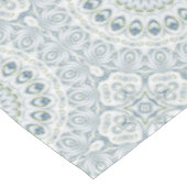 Serene blauwe en groene mandala patroon ontwerp tafelkleed (Gekanteld)