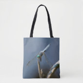 Serene blauwe libel tote bag (Voorkant)