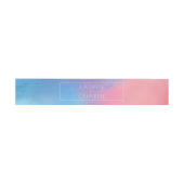 Serene Blauwe Roze Gradiënt Uitnodigingen Wikkel (Vlak)