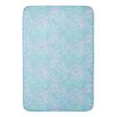 Serene Blauwe Tie-Dye Badmat (Voorkant Verticaal)