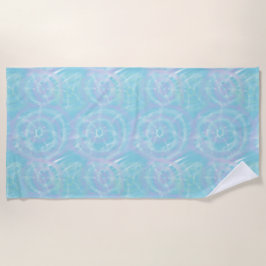 Serene Blauwe Tie-Dye Strandlaken