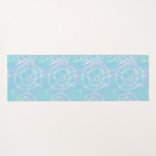 Serene Blauwe Tie-Dye Yogamat (Achterkant (horizontaal))