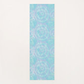 Serene Blauwe Tie-Dye Yogamat (Voorkant)