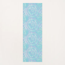 Serene Blauwe Tie-Dye Yogamat