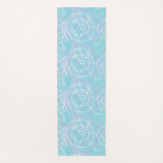 Serene Blauwe Tie-Dye Yogamat (Voorkant)