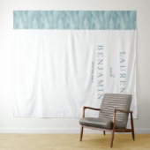 Serene Blauwgroene Golf Wandkleed (In Situ (horizontaal))