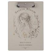 Serene Bloem Klembord (Voorkant)