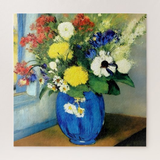 Serene Bloem Vaas Kunstwerk Legpuzzel (Verticaal)