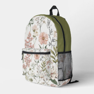 Serene Bloemblaadjes Bedrukte Rugzak