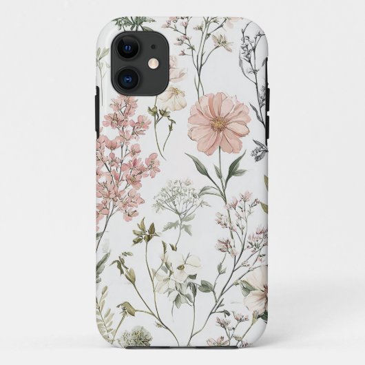 Serene Bloemblaadjes Case-Mate iPhone Case (Achterkant)